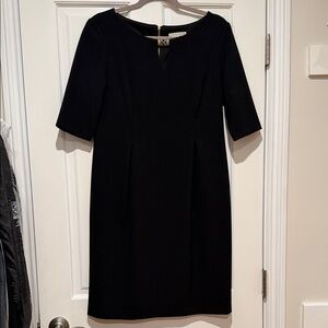 Sandra Darren Elegant Black Midi Dress